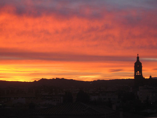 Guadix amaneciendo